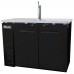 Migali C-DD48-2-HC 48" Refrigerated One Tap Direct Draw Beer Dispenser  - (2) 1/2 Keg Capacity