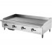 Migali C-G48 48" Gas Countertop Griddle with Manual Control - 120,000 BTU