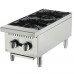 Migali C-HP-2-12 12" Gas Countertop 2 Burner Hot Plate - 50,000 BTU