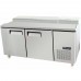 Migali C-PP67-HC 67" Refrigerated Pizza Prep Table with Topping Rail - 9 Pan