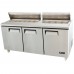 Migali C-SP72-30BT-HC 72" Mega Top Bain Marie Sandwich Prep Refrigerator - 30 Pan