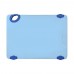 Winco CBK-1218BU Blue StatikBoard Plastic Cutting Board with Hook, 12 x 18 x 1/2