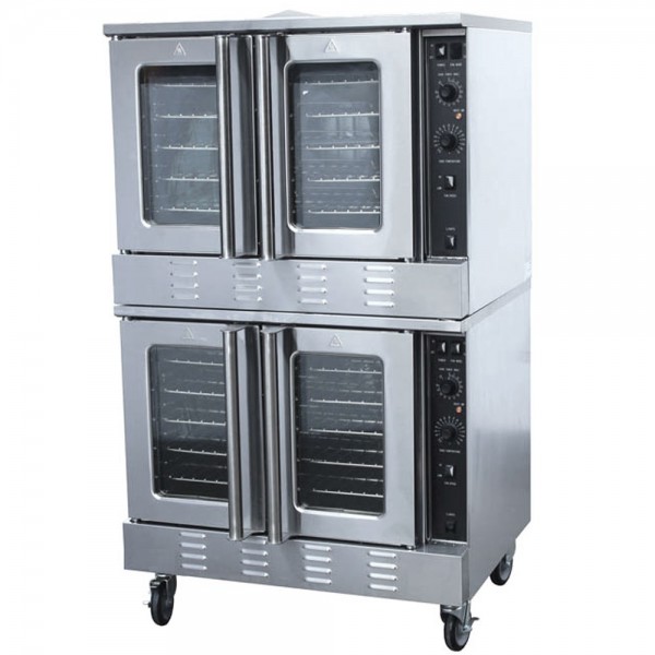 Wowcook CC100-DBL Double Deck Full Size Gas Convection Oven - 108,000 BTU Wowcook CC100-DBL Double Deck Full Size Gas Convection Oven - 108,000 BTU