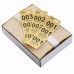 Winco CCK-5YL Yellow 3 Part Paper Coat Room Check - 500/Box Winco CCK-5YL Yellow 3 Part Paper Coat Room Check - 500/Box