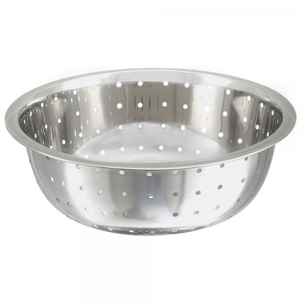 Winco CCOD-11L 5.25 Qt. Stainless Steel Chinese Colander with Large Holes Winco CCOD-11L 5.25 Qt. Stainless Steel Chinese Colander with Large Holes