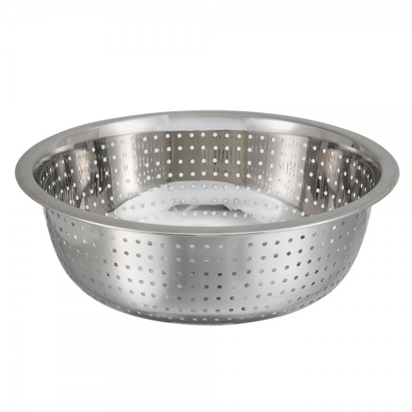 Winco CCOD-11S 5.25 Qt. Stainless Steel Chinese Colander with Small Holes Winco CCOD-11S 5.25 Qt. Stainless Steel Chinese Colander with Small Holes