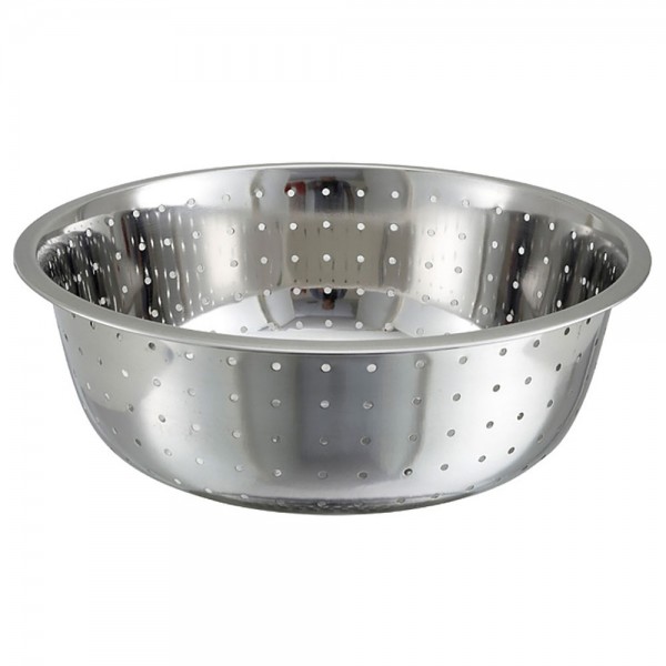Winco CCOD-13L Stainless Steel Chinese Colander with 5 MM Holes Winco CCOD-13L Stainless Steel Chinese Colander with 5 MM Holes
