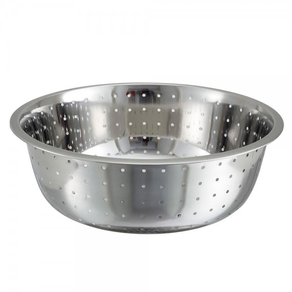 Winco CCOD-15L Stainless Steel Chinese Colander with 5 MM Holes Winco CCOD-15L Stainless Steel Chinese Colander with 5 MM Holes