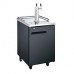 Wowcooler WDD-1 24" Black 2 Tap Refrigerated Direct Draw Beer Dispenser