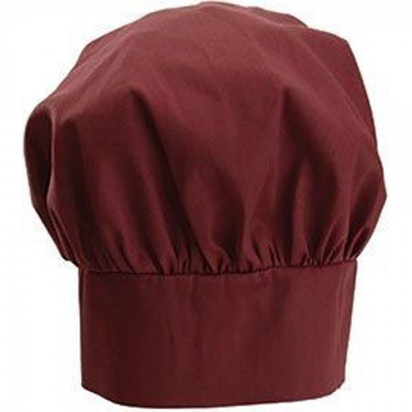 Winco CH-13BG 13 Burgundy Chef Hat with Adjustable Velcro Closure Winco CH-13BG 13 Burgundy Chef Hat with Adjustable Velcro Closure