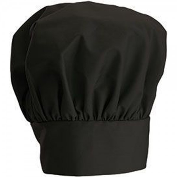 Winco CH-13BK 13 Black Chef Hat with Adjustable Velcro Closure Winco CH-13BK 13 Black Chef Hat with Adjustable Velcro Closure