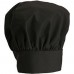 Winco CH-13BK 13 Black Chef Hat with Adjustable Velcro Closure Winco CH-13BK 13 Black Chef Hat with Adjustable Velcro Closure