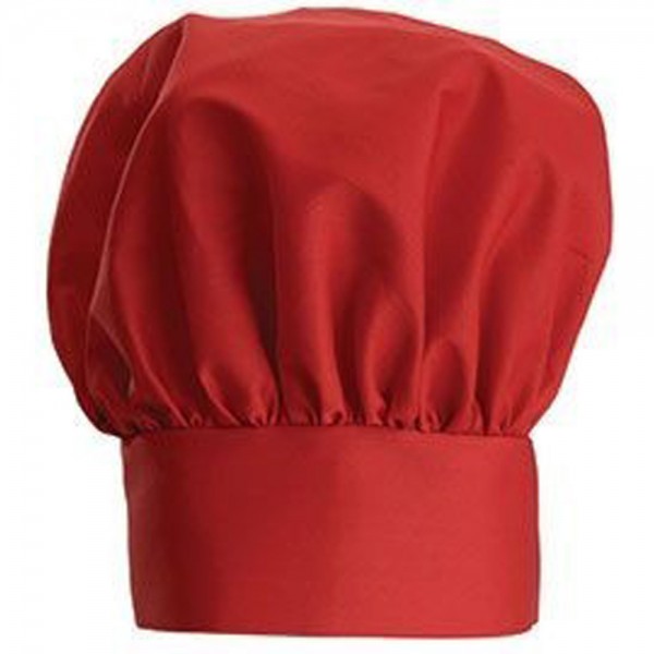 Winco CH-13RD 13 Red Chef Hat with Adjustable Velcro Closure Winco CH-13RD 13 Red Chef Hat with Adjustable Velcro Closure