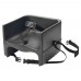 Winco CHB-1PK Black Plastic Single Height Booster Seat with Safety Strap Winco CHB-1PK Black Plastic Single Height Booster Seat with Safety Strap