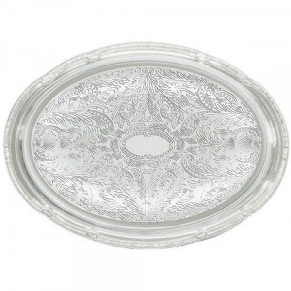 Winco CMT-1014 Oval Chrome-Plated Serving Tray, 14-3/4 x 10-1/2 Winco CMT-1014 Oval Chrome-Plated Serving Tray, 14-3/4 x 10-1/2