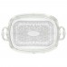 Winco CMT-1912 Oblong Chrome-Plated Serving Tray with Integrated Handle, 19-1/2 x 12-1/2