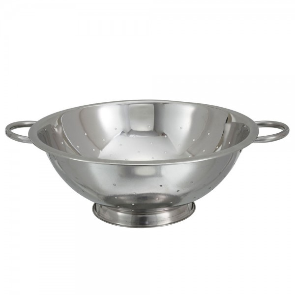 Winco COD-14 14 qt. Stainless Steel Colander with Base Winco COD-14 14 qt. Stainless Steel Colander with Base