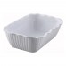 Winco CRK-10W 5 lb. White Tulip Deli Crock Winco CRK-10W 5 lb. White Tulip Deli Crock