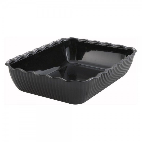 Winco CRK-13K 10 lb. Black Tulip Deli Crock Winco CRK-13K 10 lb. Black Tulip Deli Crock