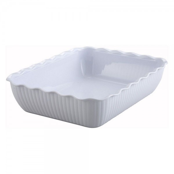 Winco CRK-13W 10 lb. White Tulip Deli Crock Winco CRK-13W 10 lb. White Tulip Deli Crock