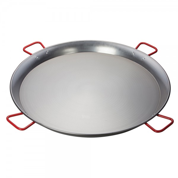 Winco CSPP-35 35.5 Polished Carbon Steel Paella Pan Winco CSPP-35 35.5 Polished Carbon Steel Paella Pan