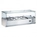 Coldline CTP48SG 48" Refrigerated Countertop Salad Bar, Glass Topping Rail, 4 Pans