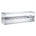 Coldline CTP60SG 60 Refrigerated Countertop Salad Bar, Glass Topping Rail, 6 Pans