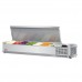 Turbo Air CTST-1500-N E-Line 59 Countertop Salad Table - (7) 1/4 Size Pans