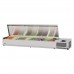 Turbo Air CTST-1800-13-N E-Line 70 Countertop Salad Table - (16) 1/6 Size Pans or (8) 1/3 Size Pans