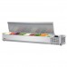 Turbo Air CTST-1800-N E-Line 70 Countertop Salad Table - (9) 1/4 Size Pans