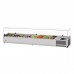 Turbo Air CTST-1800G-13-N E-Line 70 Clear Hood Countertop Salad Table - (16) 1/6 Size Pans or (8) 1/3 Size Pans
