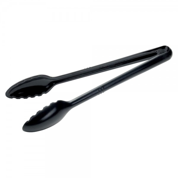 Winco CVST-12K 12 Black Polycarbonate Serving Tongs Winco CVST-12K 12 Black Polycarbonate Serving Tongs