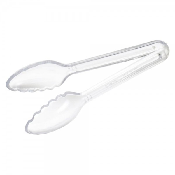 Winco CVST-6C 6L Plastic Serving Tongs, Clear Winco CVST-6C 6L Plastic Serving Tongs, Clear