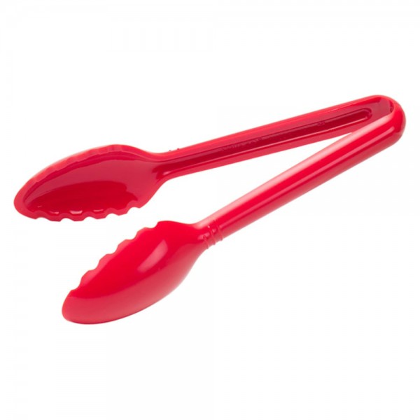 Winco CVST-9R 9 Red Polycarbonate Serving Tongs Winco CVST-9R 9 Red Polycarbonate Serving Tongs