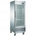 Dukers D28F-GS1 28 inch Bottom Mount One Glass Door Reach-In Freezer - 17.79 Cu. Ft