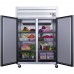 Dukers D55AR Top Mount Double Door Refrigerator
