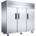 Dukers D83AR 83 Triple Door Top Mount Reach-In Refrigerator - 64.8 Cu. Ft.