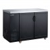 Dukers DBB60-M2 61" Two Solid Swing Door Bar and Beverage Cooler - 15.2 Cu. Ft.