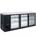 Dukers DBB72-H3 73" Three Swing Door Bar and Beverage Cooler - 19.2 Cu. Ft.