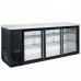 Dukers DBB72-S3 73" Three Sliding Door Bar and Beverage Cooler - 19.2 Cu. Ft.