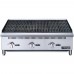 Dukers DCCB36 36" Three Burner Gas Countertop Radiant Charbroiler - 105,000 BTU