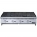 Dukers DCCB48 48" Four Burner Gas Countertop Radiant Charbroiler - 140,000 BTU