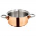 Winco DCCR-3C 3-3/4 15 oz. Tri-Ply Copper Plated Stainless Steel Mini Casserole Winco DCCR-3C 3-3/4 15 oz. Tri-Ply Copper Plated Stainless Steel Mini Casserole