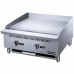 Dukers DCGMA24 24" Gas Countertop Two Burner Heavy Duty Griddle with 1" Griddle Plate - 60,000 BTU