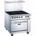 Dukers DCR36-6B 36″ Commercial Gas Range, Six Open Burners