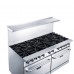 Dukers DCR60-10B 60″ Commercial Gas Range, Ten Open Burners