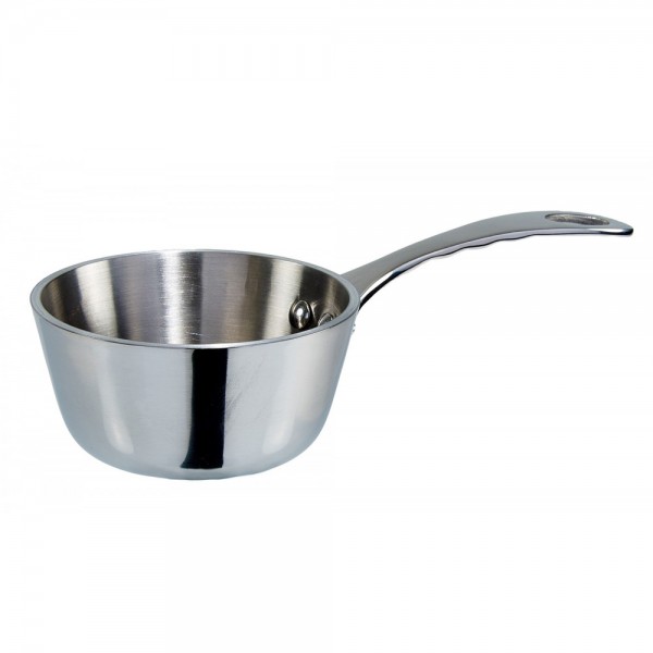 Winco DCSC-3S 3 5 oz. Tri-Ply Stainless Steel Mini Saucier Winco DCSC-3S 3 5 oz. Tri-Ply Stainless Steel Mini Saucier