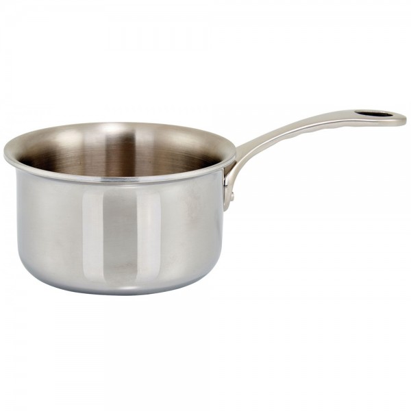 Winco DCSP-3S 3-1/2 11 oz. Tri-Ply Stainless Steel Mini Sauce Pan Winco DCSP-3S 3-1/2 11 oz. Tri-Ply Stainless Steel Mini Sauce Pan