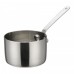 Winco DCWA-102S Stainless Steel 2-3/4 Diameter Mini Sauce Pan Serving Dish with Handle Winco DCWA-102S Stainless Steel 2-3/4 Diameter Mini Sauce Pan Serving Dish with Handle