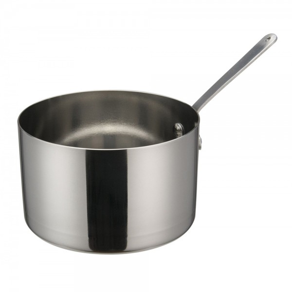 Winco DCWA-106S Stainless Steel 5 Diameter Mini Sauce Pan Serving Dish with Handle Winco DCWA-106S Stainless Steel 5 Diameter Mini Sauce Pan Serving Dish with Handle
